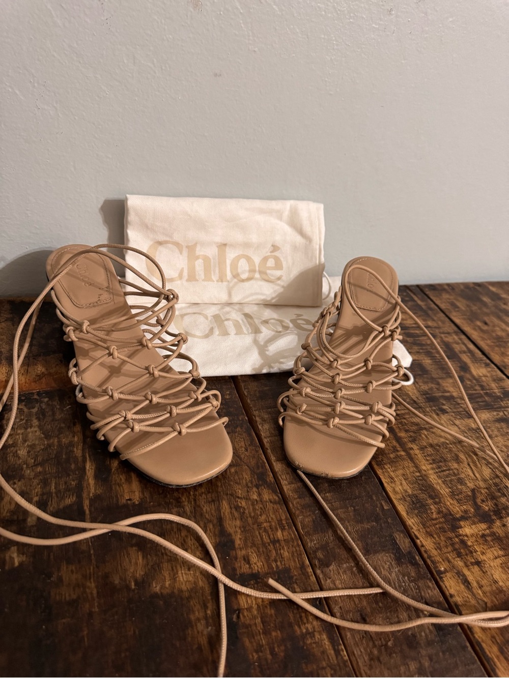 Chloé Jamie Knot Wrap Sandal